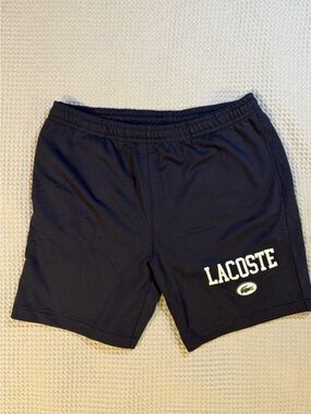 Lacoste Men's Dark Blue Logo Athletic Shorts